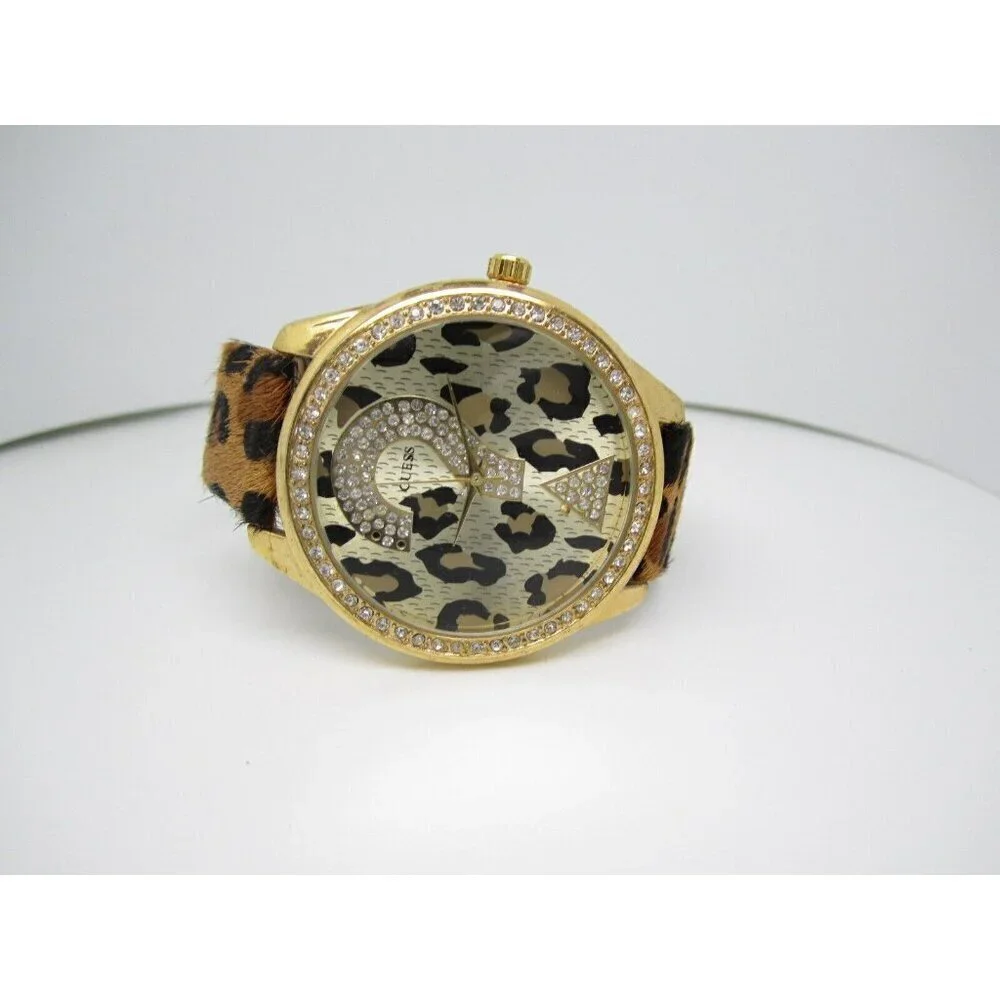 Women's Guess Water Resistant Analog 47mm Crystals Dial Watch (D442)